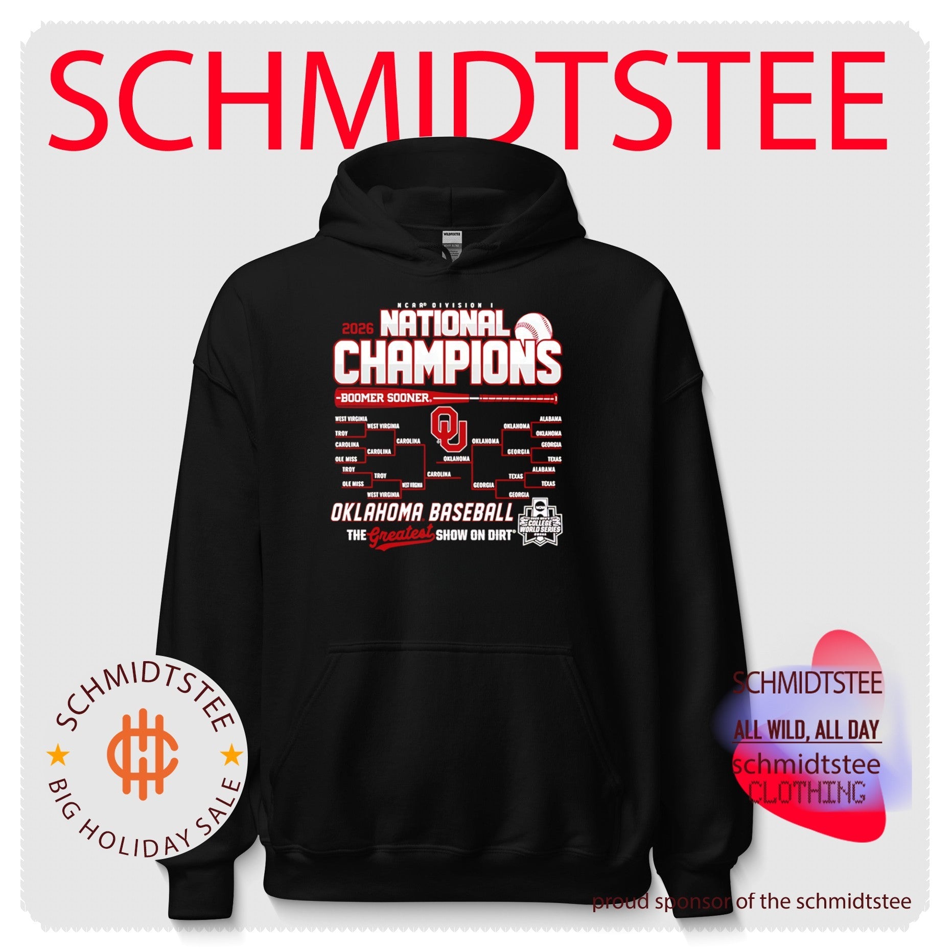 Oklahoma Sooners 2026 College World Series Champions Bracket shirt