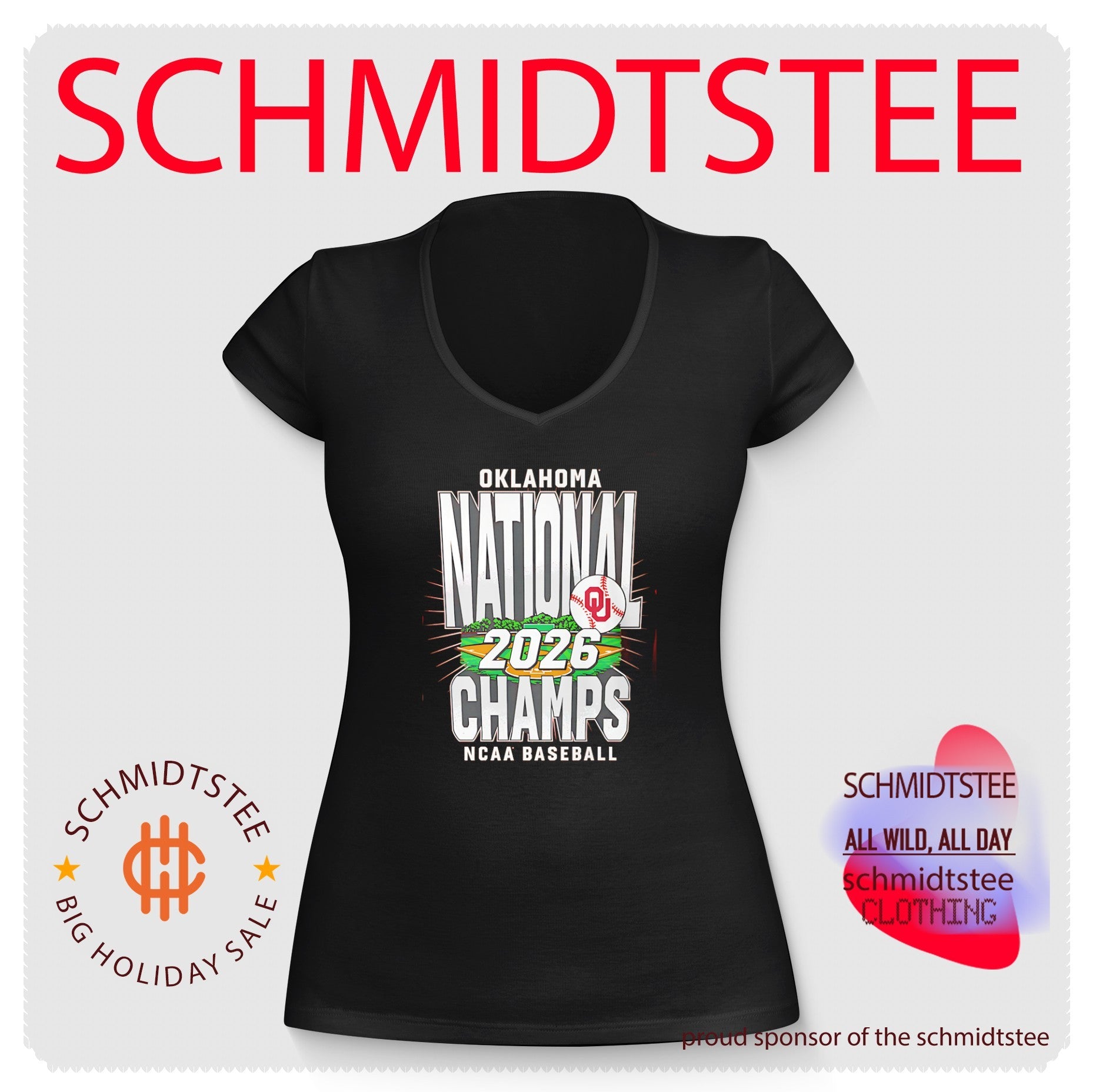 Oklahoma Sooners 2026 College World Series Champions Field shirt