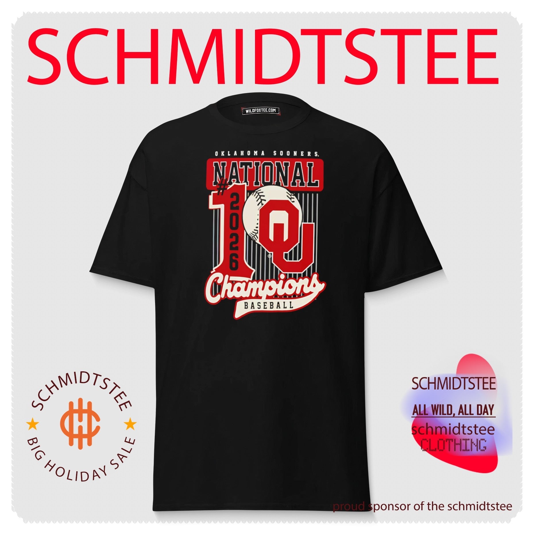 Oklahoma Sooners 2026 College World Series Champions Mascot Swing Poster shirt