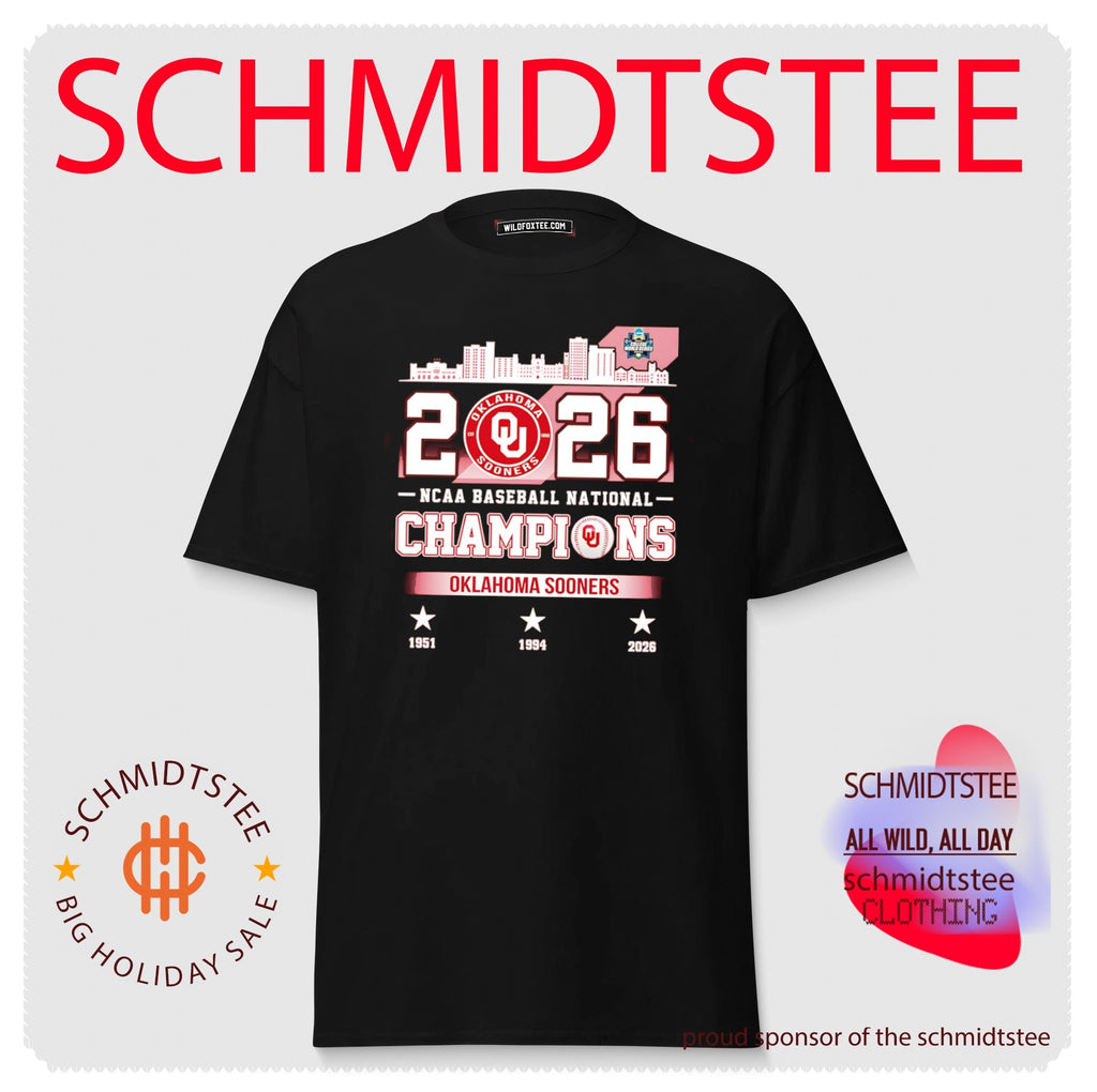 Oklahoma Sooners 2026 NCAA Baseball National Champions 3 time shirt