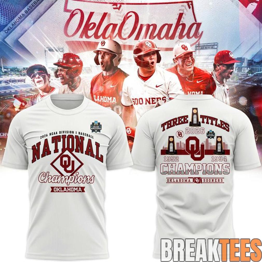 Oklahoma Sooners 2026 NCAA Baseball National Champions Shirt