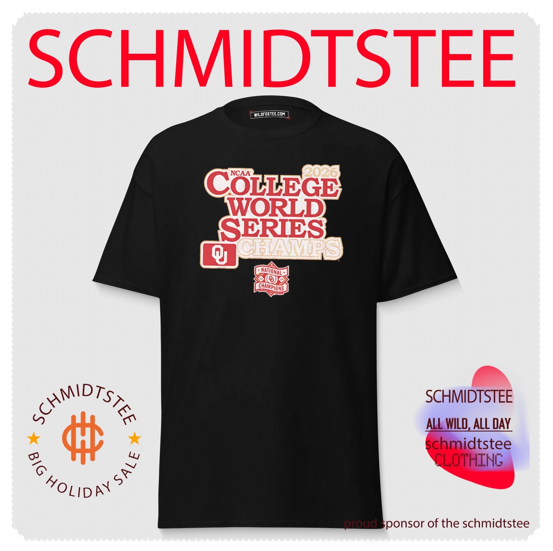 Oklahoma Sooners 2026 NCAA College World Series Champions shirt