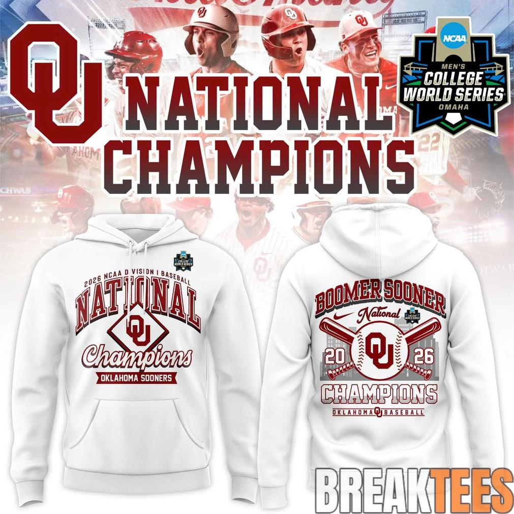 Oklahoma Sooners 2026 NCAA Division I Baseball National Champ Hoodie
