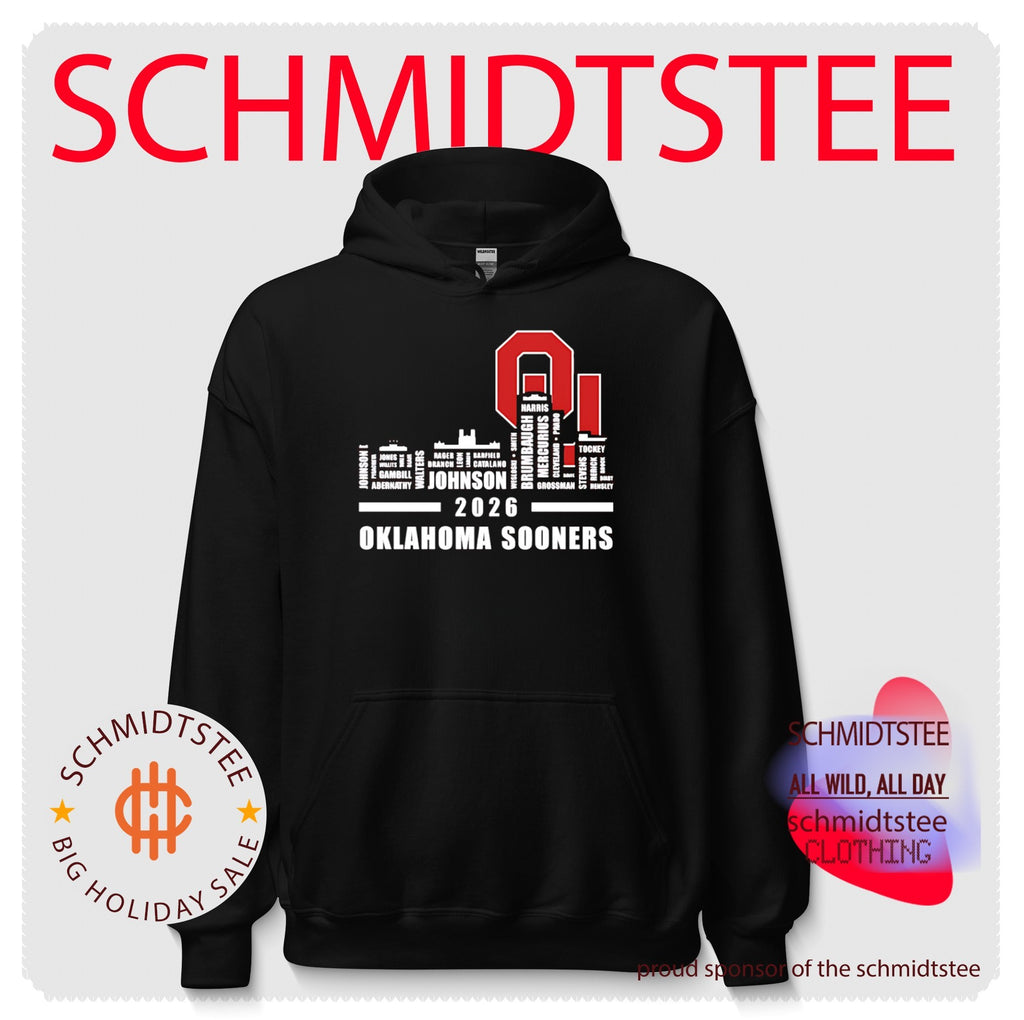 Oklahoma Sooners 2026 player name city skyline shirt
