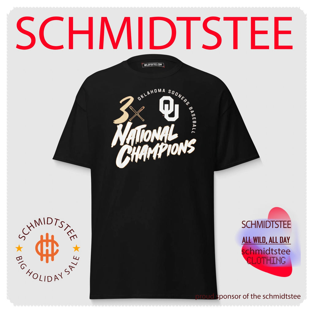 Oklahoma Sooners Baseball 3x National Champions shirt