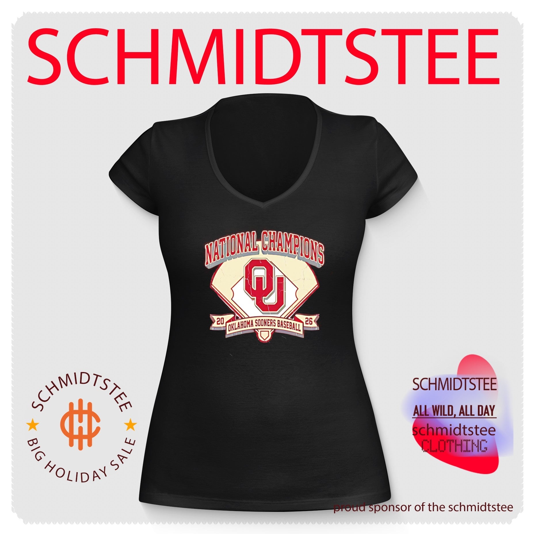 Oklahoma Sooners Baseball National Champions 2026 logo shirt