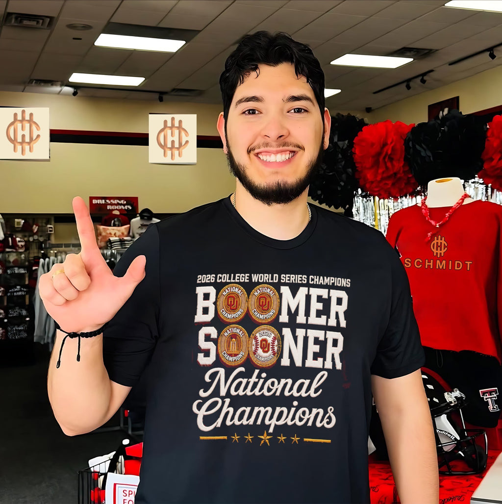 Oklahoma Sooners Boomer Sooner 2026 College World Series Champions shirt