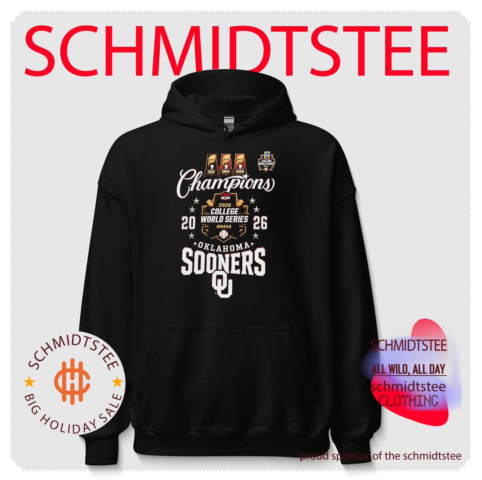 Oklahoma Sooners College World Series Champions 2026 trophies shirt