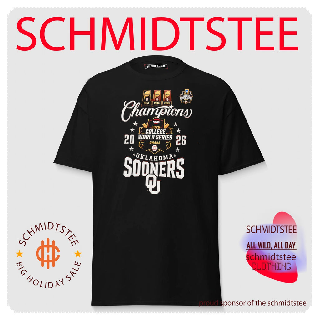 Oklahoma Sooners College World Series Champions 2026 trophies shirt