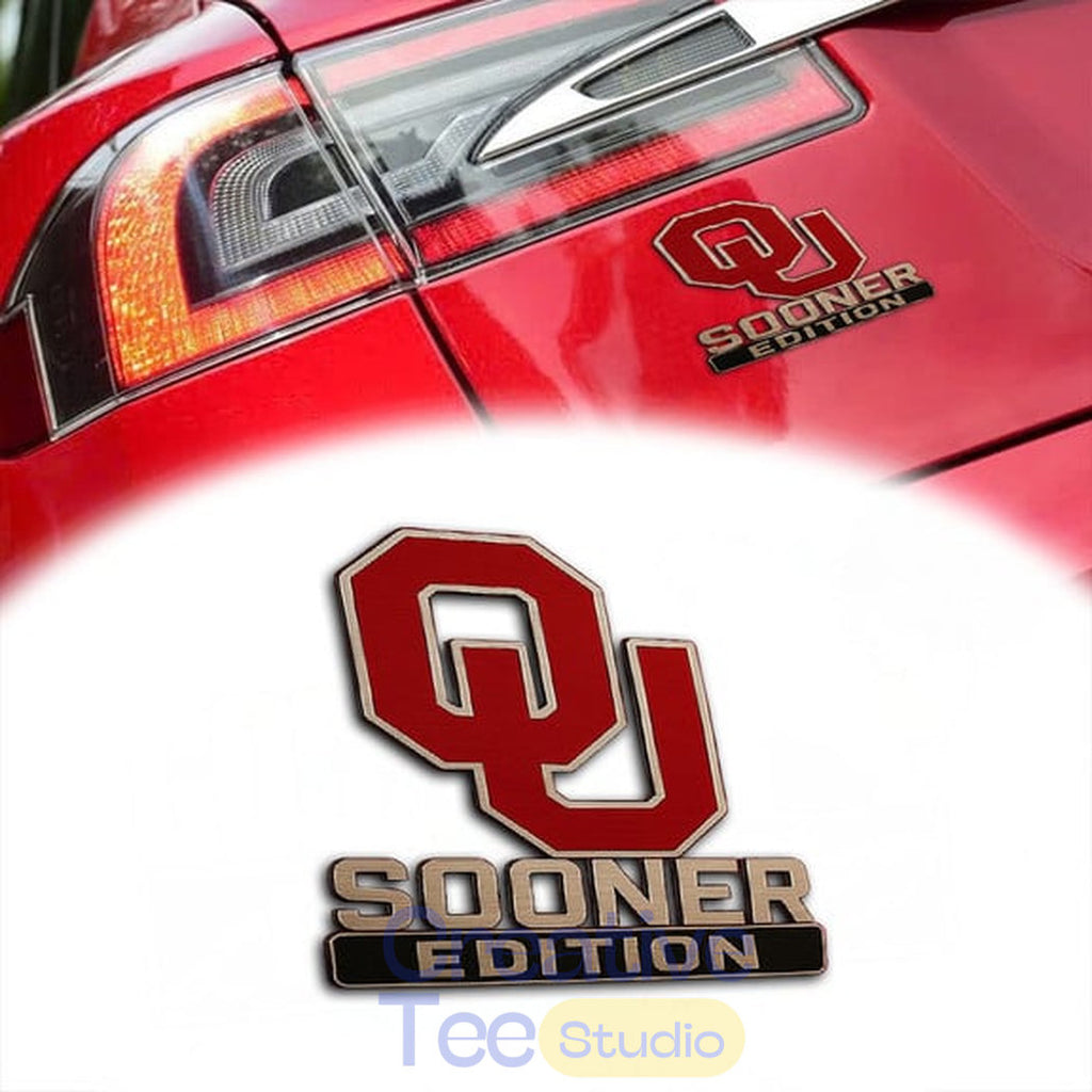 Oklahoma Sooners Custom Car Name Badge