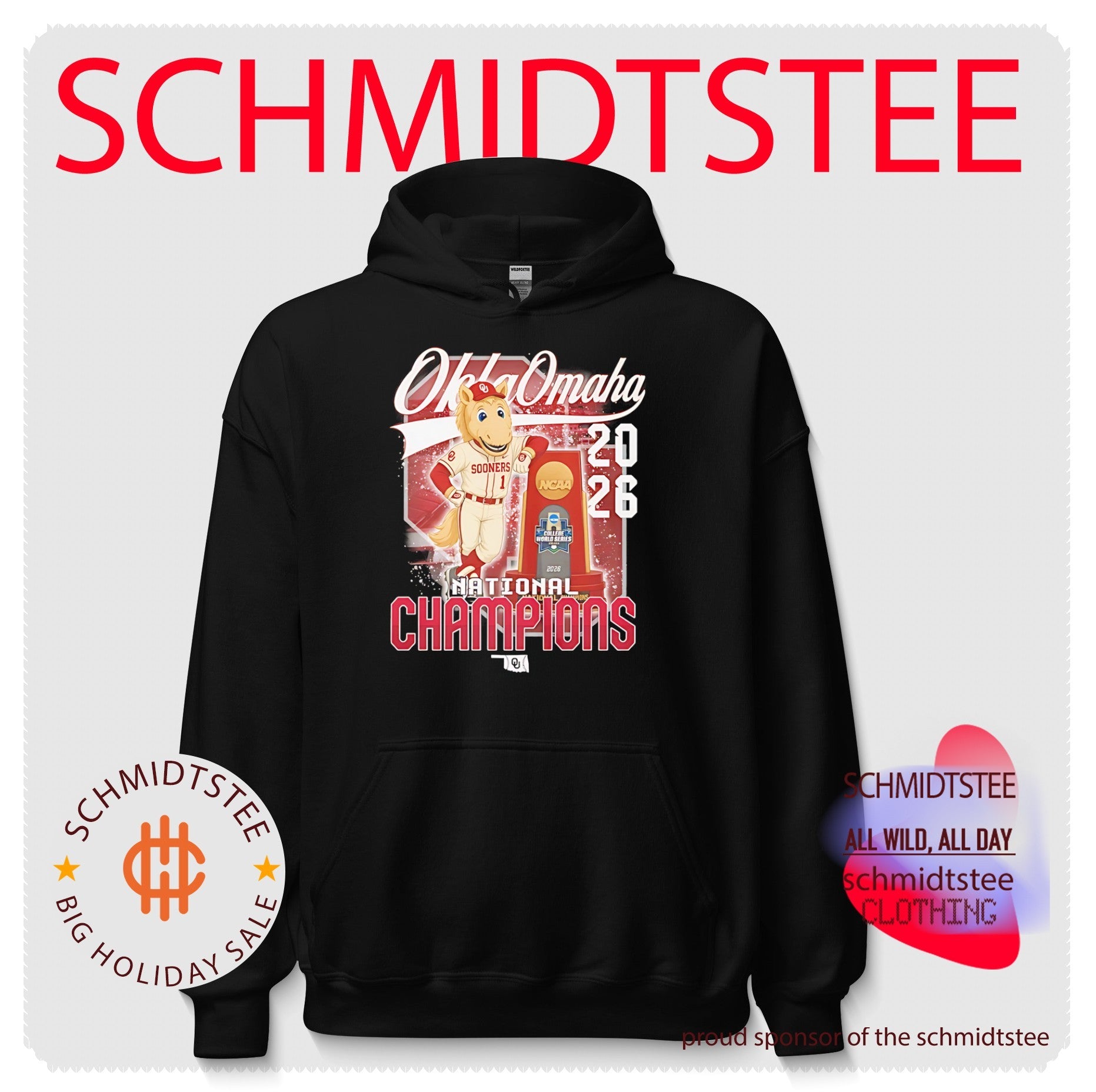 Oklahoma Sooners National Champions 2026 mascot shirt