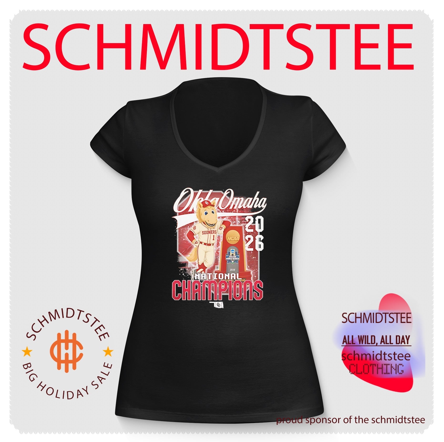 Oklahoma Sooners National Champions 2026 mascot shirt