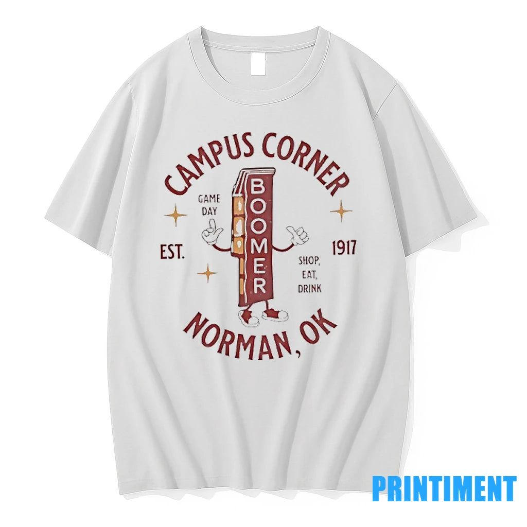 Oklahoma Sooners Campus Corner Boomer Norman Ok Gameday Est 1917 Tshirts Sweater