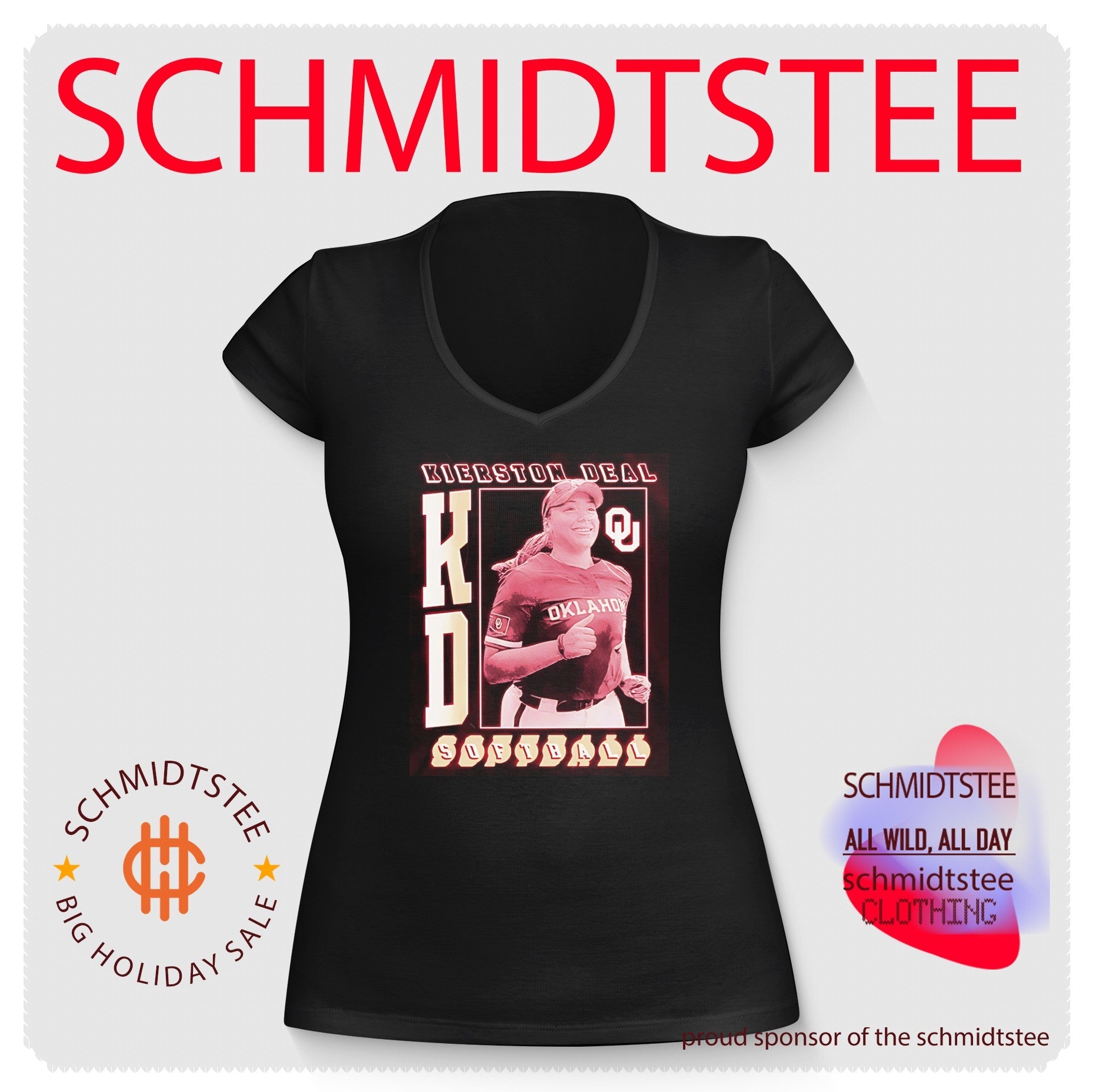 Oklahoma Sooners softball KD Kierston Deal illustration shirt