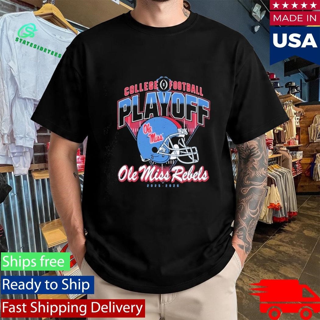 Ole Miss College Football Playoff Rebels Helmet Shirt