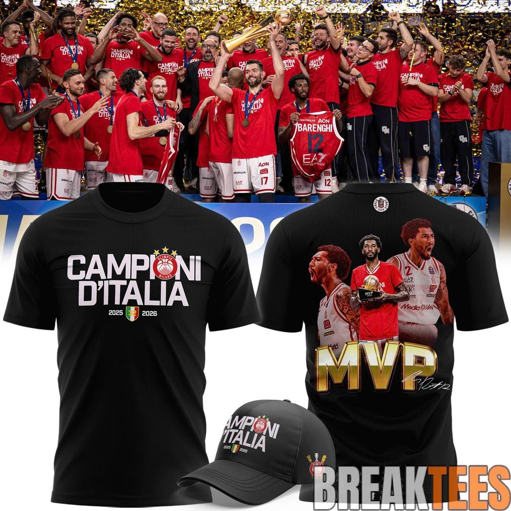 Olimpia Milano 2026 Italian Champions T-Shirt