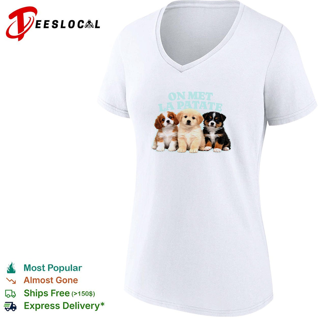 On met la patate puppies trio shirt