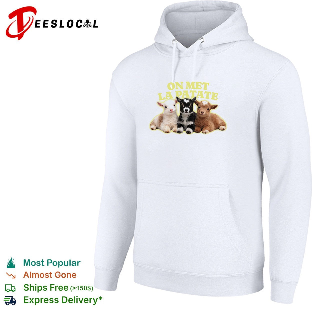 On met la patate three baby goats resting shirt