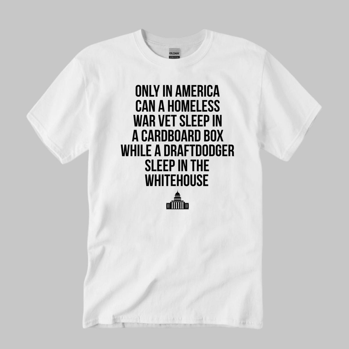 Only In America Can A Homeless War Vet Sleep In A Cardboard Box Shirt