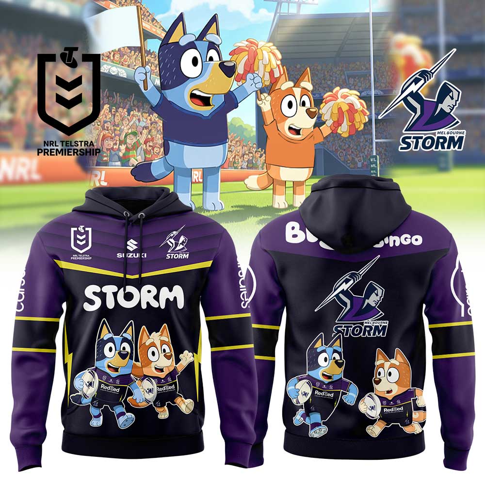 Melbourne Storm Bluey and Bingo Shirt, Hoodie