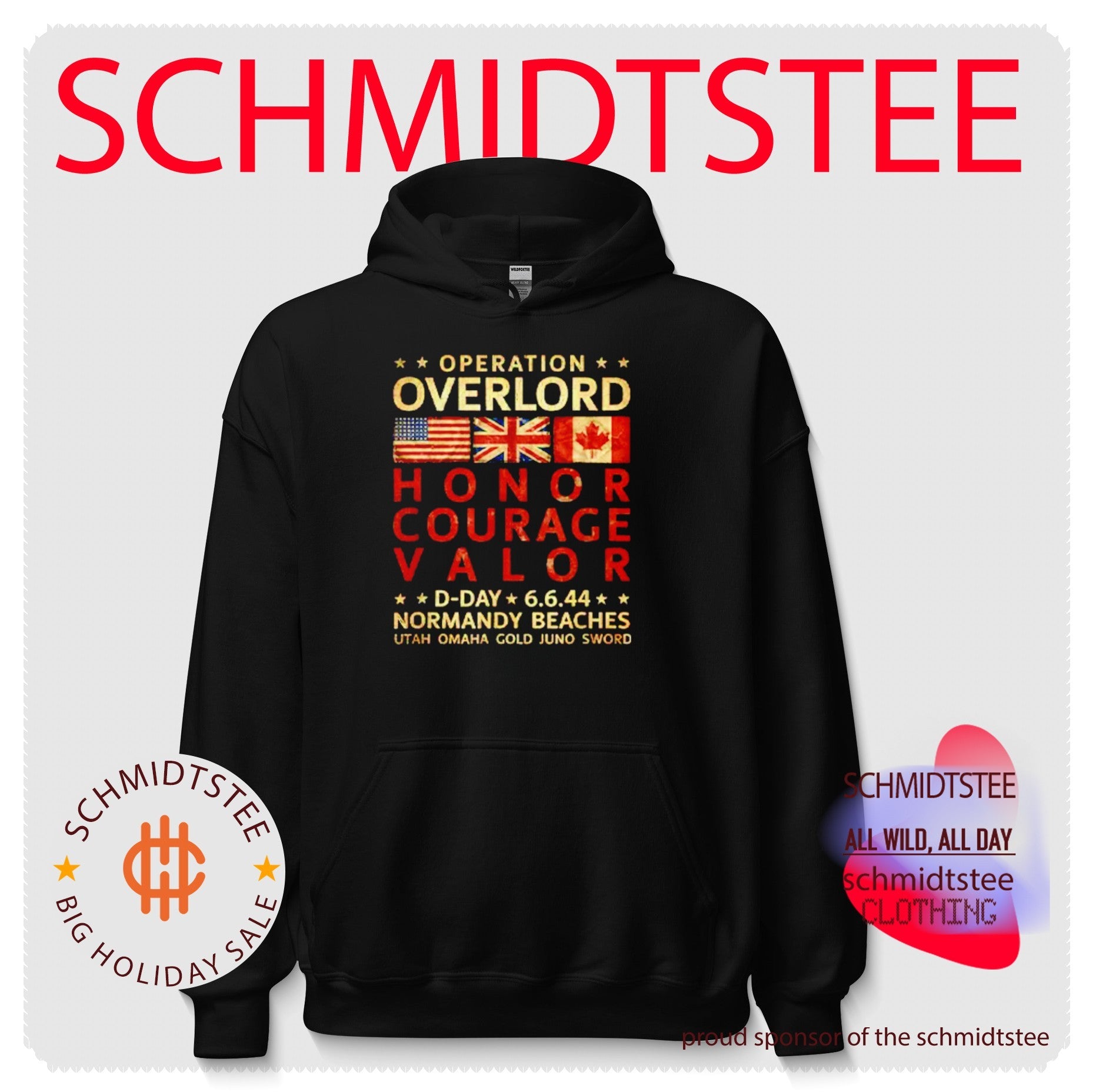 Operation Overlord Honor Courage Valor D-Day 6.6.44 Normandy Beaches shirt