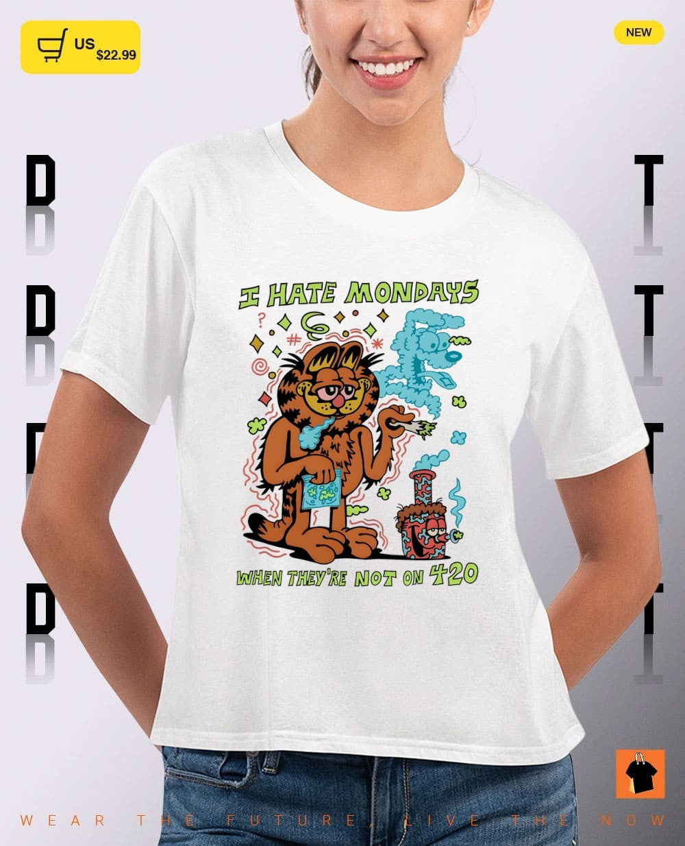 Orange Cat I hate mondays when they’re not on 420 shirt