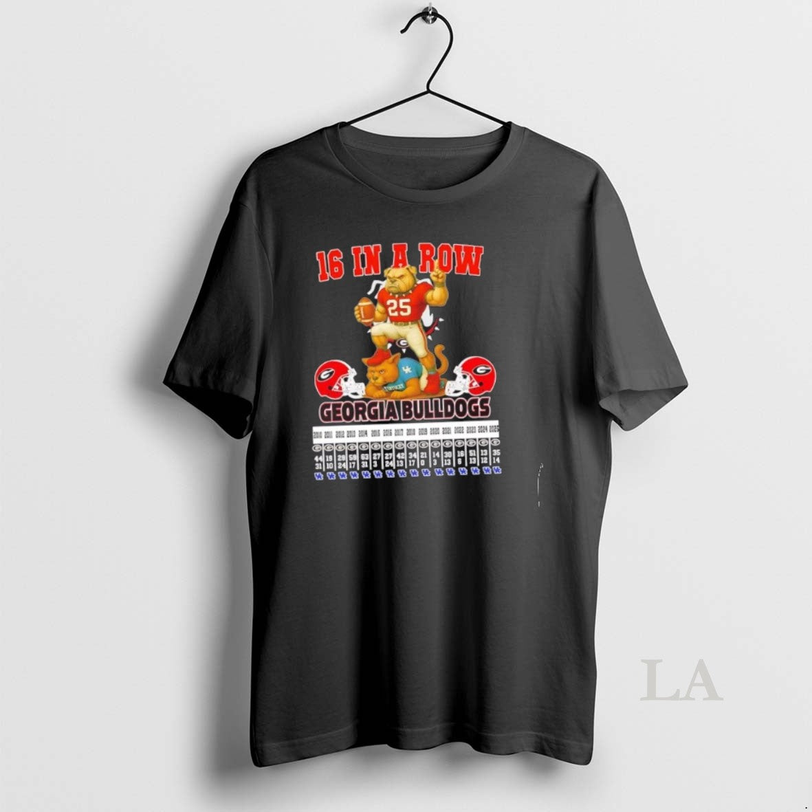 Original 16 In A Row Georgia Bulldogs All Times Mascots Shirt Hoodie Sweatshirt | PurePodTees.com