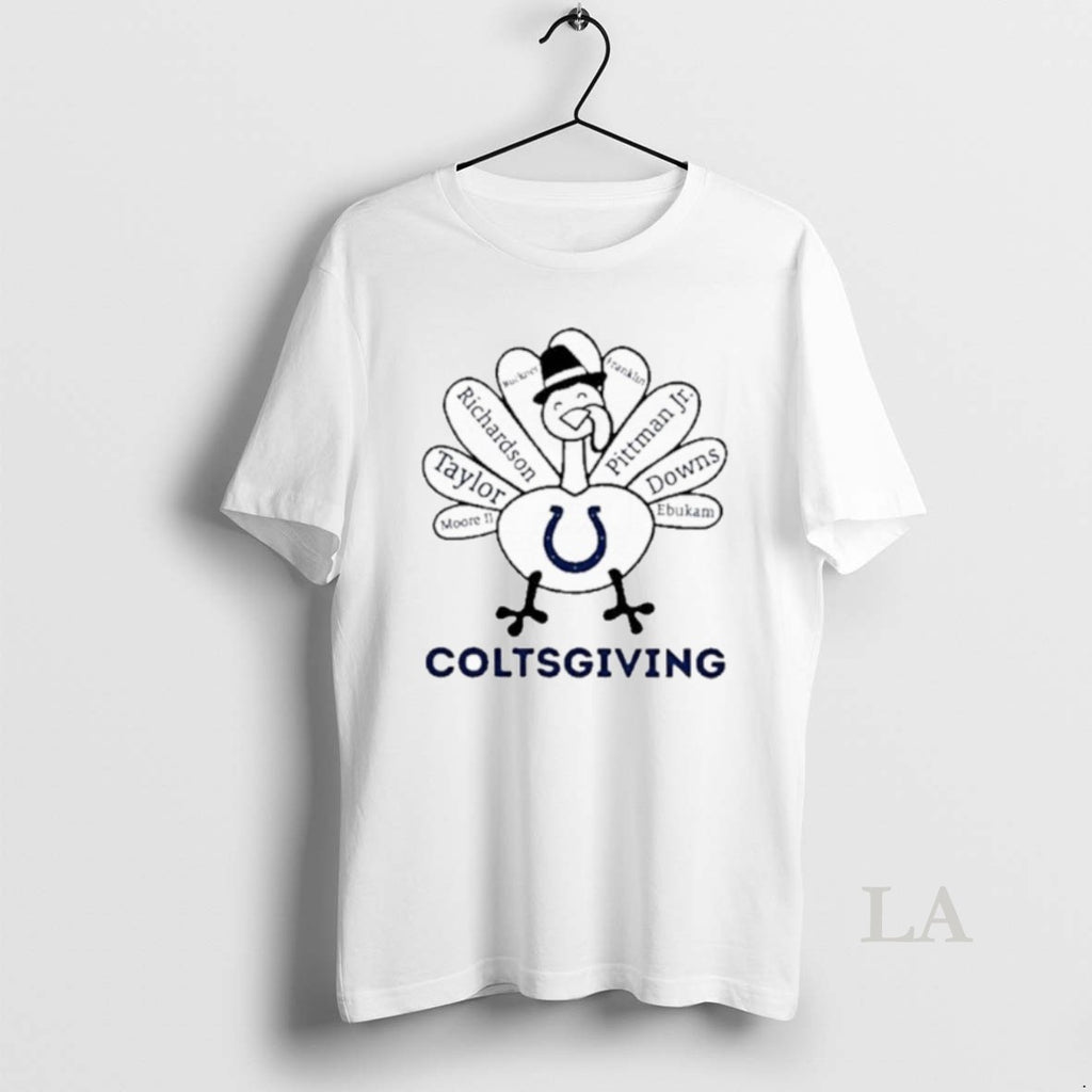Original 2025 Coltsgiving Indianapolis Colts X Thanksgiving Shirt Hoodie Sweatshirt | PurePodTees.com