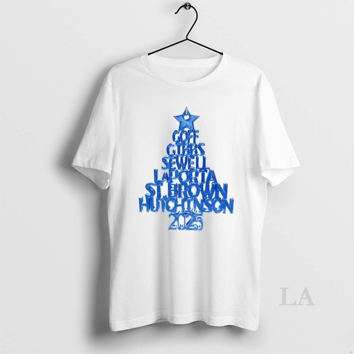 Original 2025 Detroit Lions Christmas Tree Shirt Hoodie Sweatshirt | PurePodTees.com