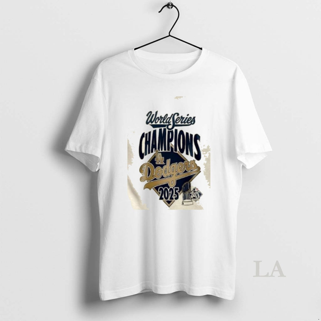 Original 2025 Los Angeles Dodgers Heather Grey World Series Champions 2 Sided Shirt Hoodie Sweatshirt | PurePodTees.com