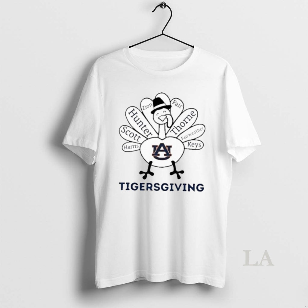 Original 2025 Tigersgiving Auburn Tigers X Thanksgiving Shirt Hoodie Sweatshirt | PurePodTees.com