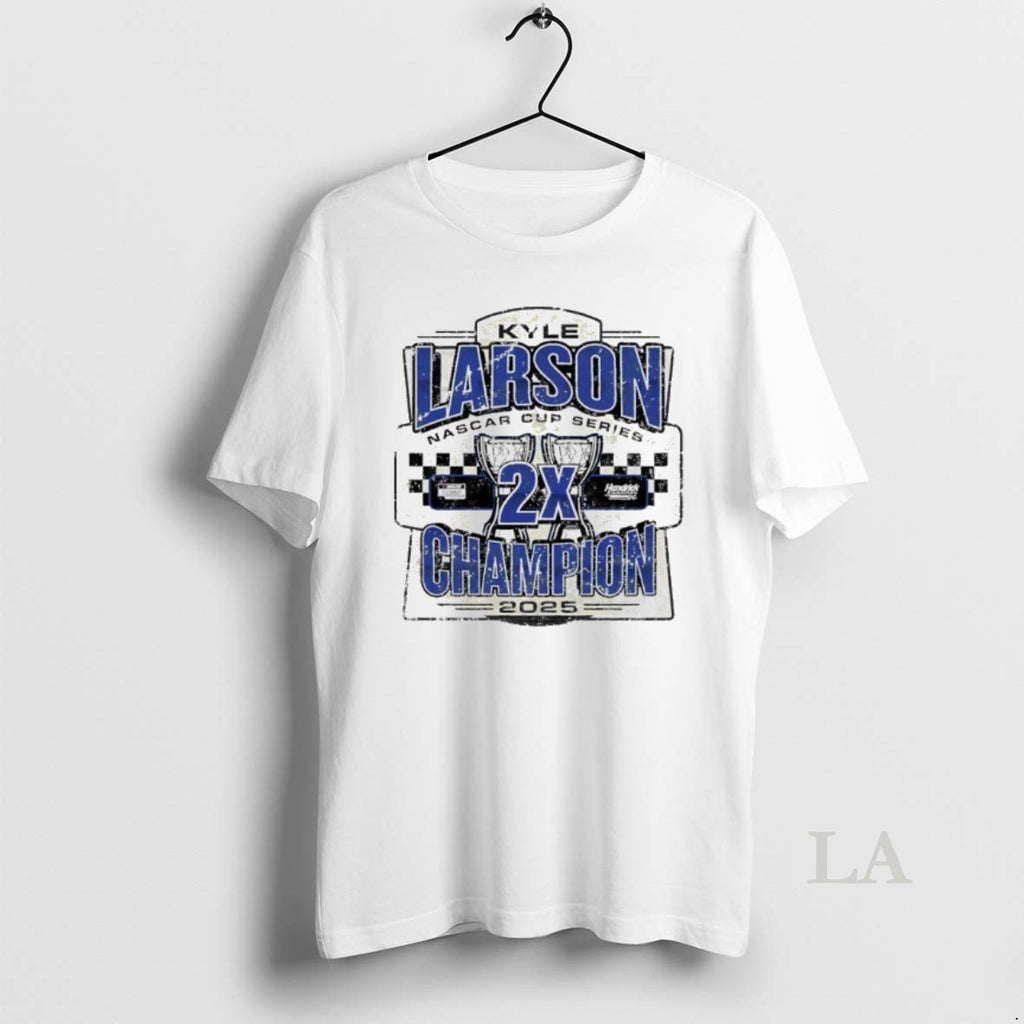Original 2025 Two Time Nascar Cup Series Champion Kyle Larson Vintage Shirt Hoodie Sweatshirt | PurePodTees.com