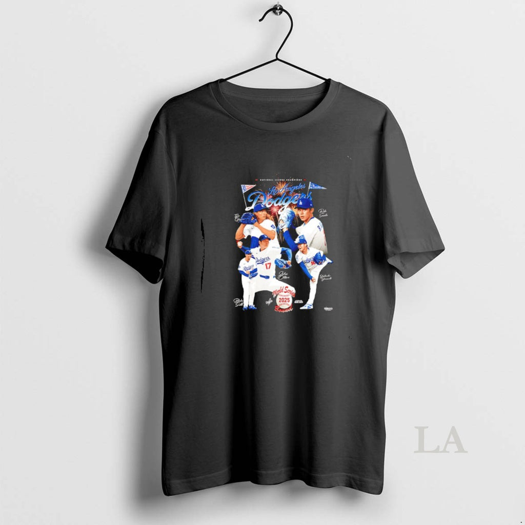 Original 2025 World Champions Los Angeles Dodgers Signatures Graphic Shirt Hoodie Sweatshirt | PurePodTees.com