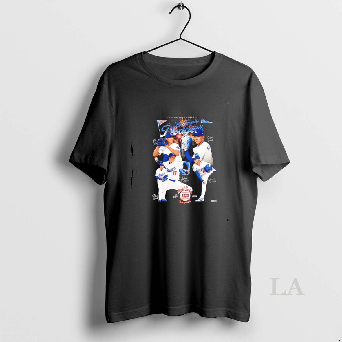 Original 2025 World Champions Los Angeles Dodgers Signatures Graphic Shirt Hoodie Sweatshirt | PurePodTees.com