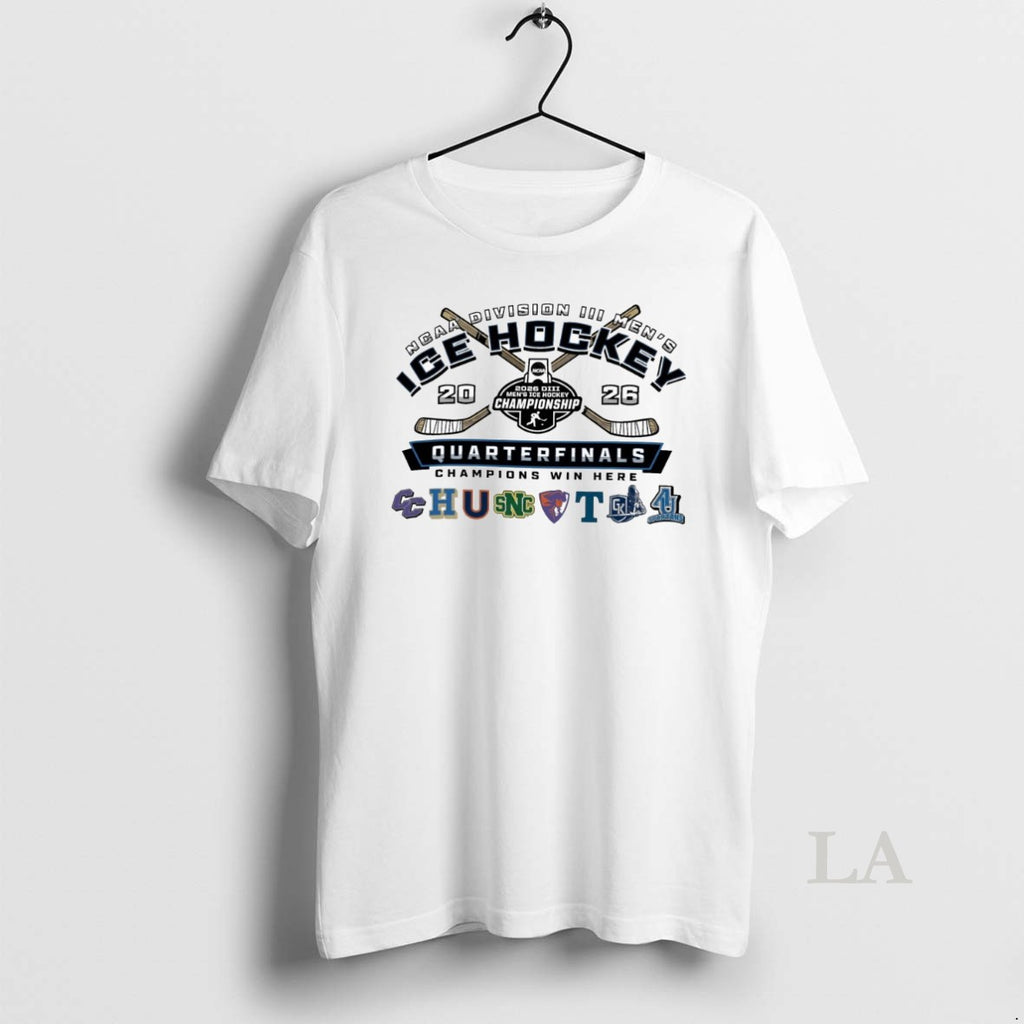 Original 2026 Ncaa Division Iii Mens Ice Hockey Championship Quarterfinals All Team Logos