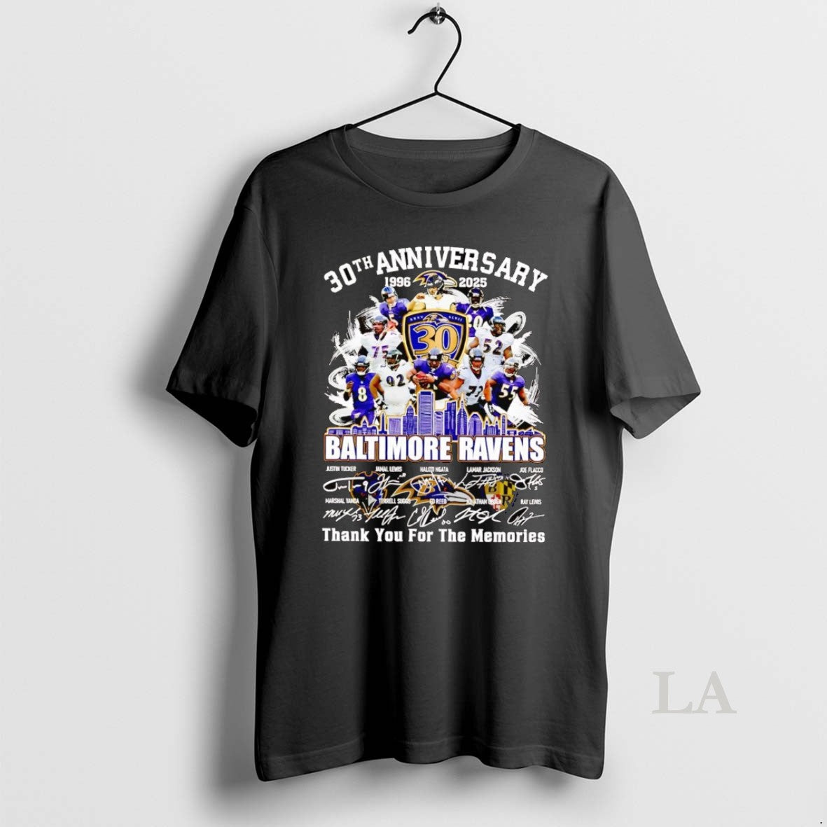 Original 30th Anniversary 1996 2025 Baltimore Ravens Team Players Shirt Hoodie Sweatshirt | PurePodTees.com