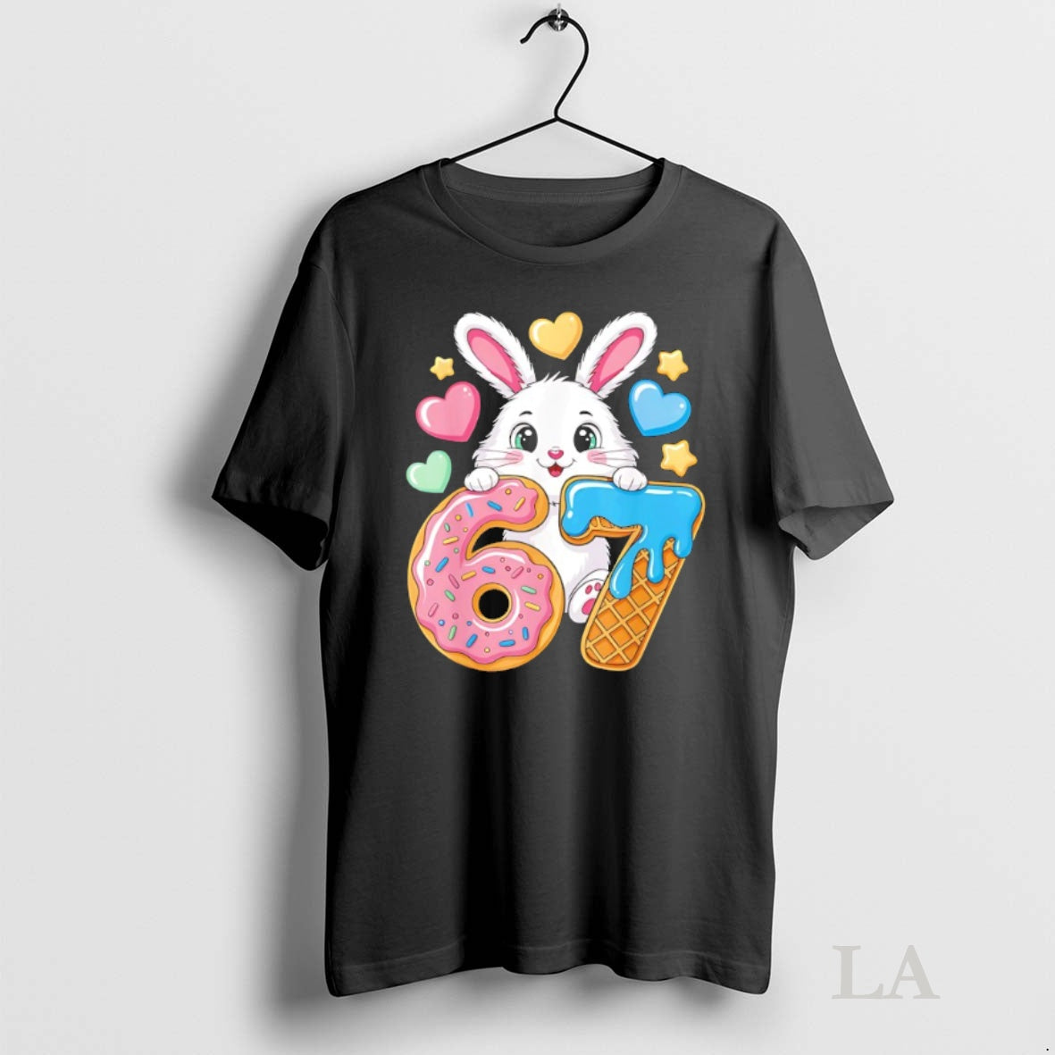 Original 6 7 Bunny Ice Cream Drip Cool Shirt Hoodie Sweatshirt | PurePodTees.com