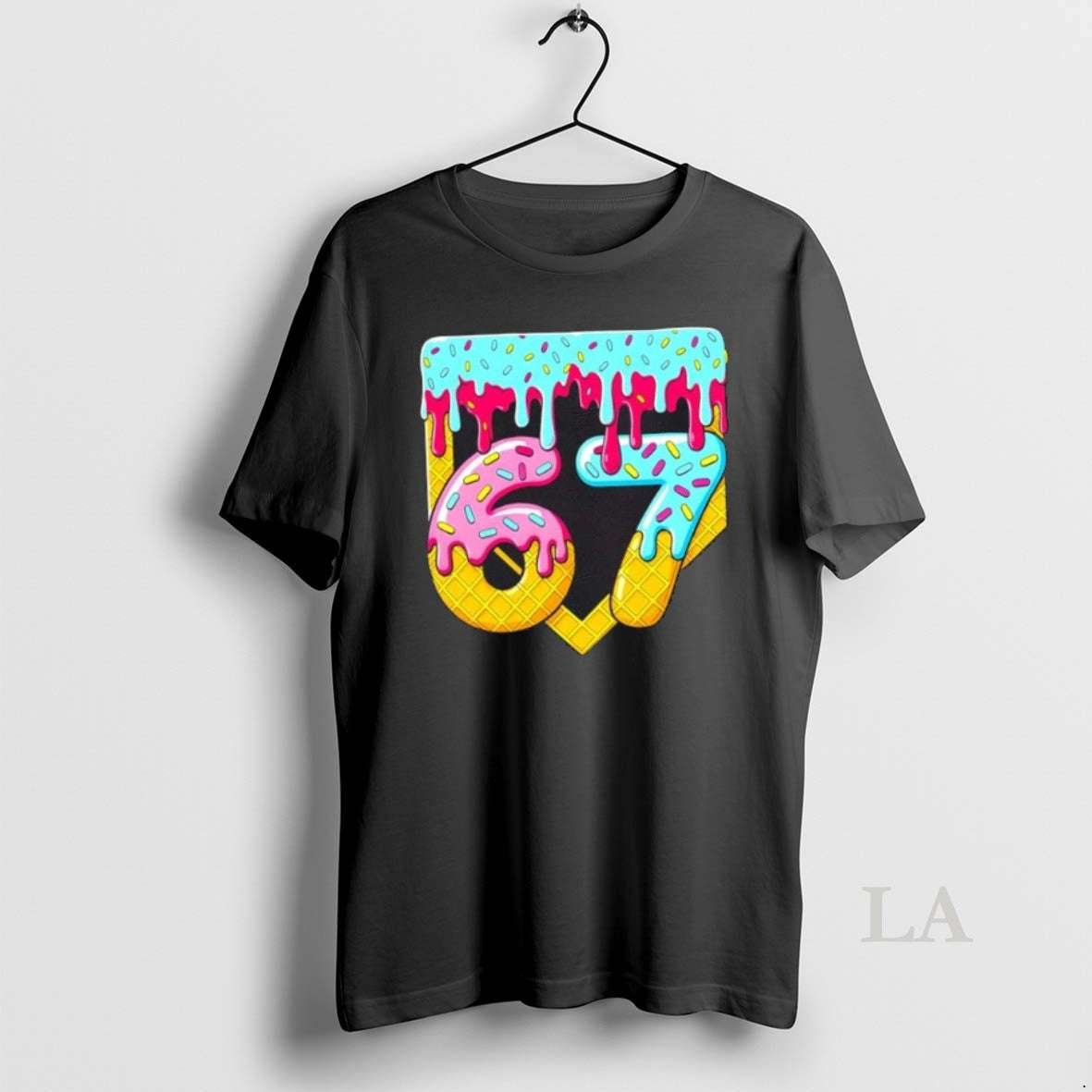 Original 67 Ice Cream Drip Meme Six Seven Gen Alpha Slang Shirt Hoodie Sweatshirt | PurePodTees.com
