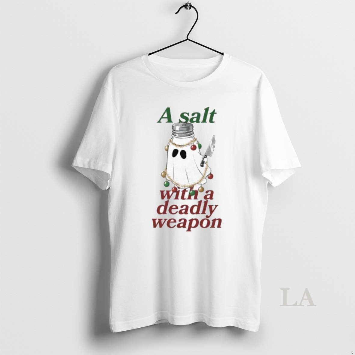 Original A Salt With A Deadly Weapon Ghost Chrismas Lights Graphic Shirt Hoodie Sweatshirt | PurePodTees.com