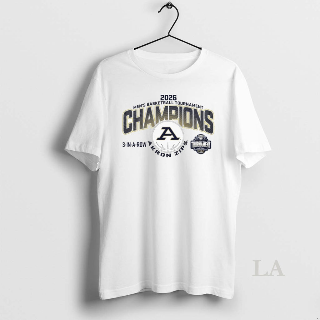 Original Akron Zips 2026 Mac Mens Basketball Tournament Champions 3 In A Row