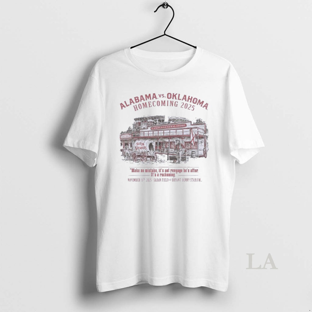 Original Alabama Vs Oklahoma 2025 Homecoming Gameday Shirt Hoodie Sweatshirt | PurePodTees.com