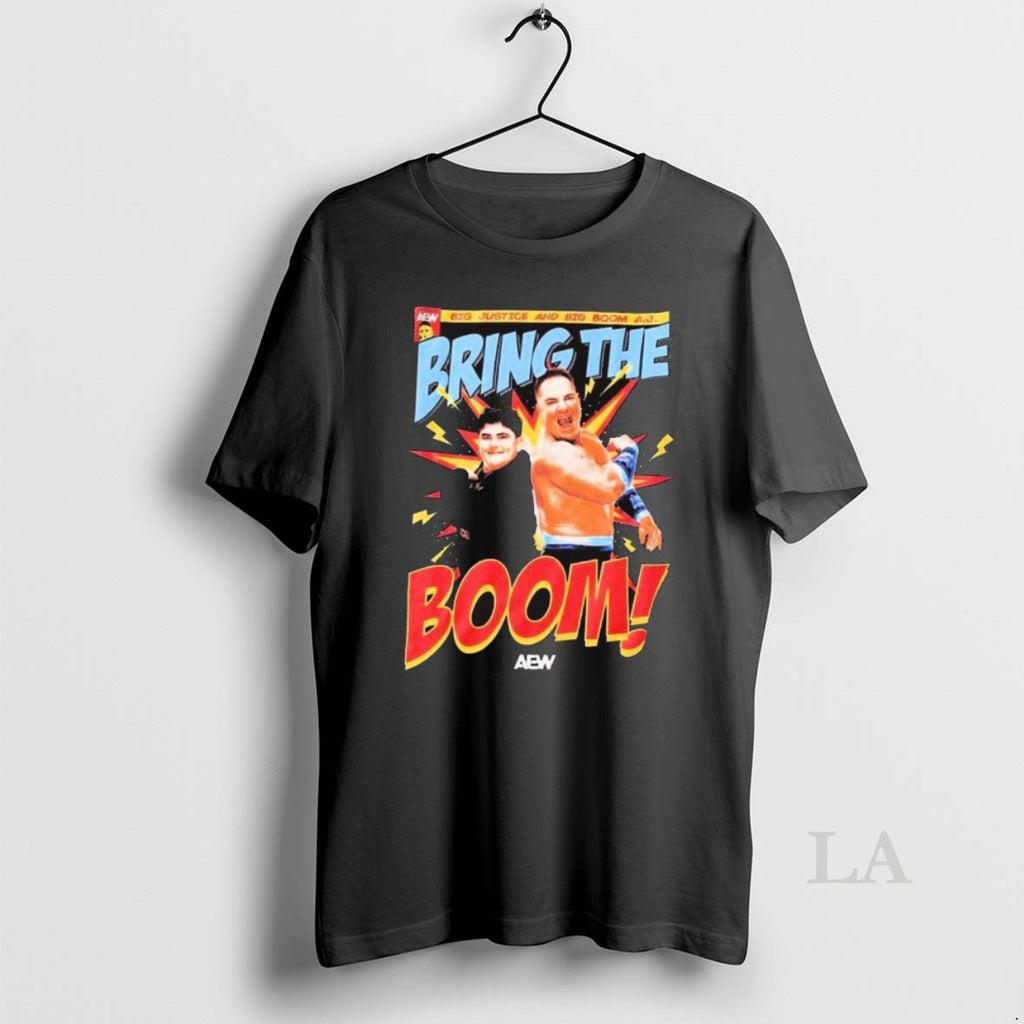 Original All Elite Wrestling Big Justice And Big Boom Aj Bring The Boom 2025 Shirt Hoodie Sweatshirt | PurePodTees.com