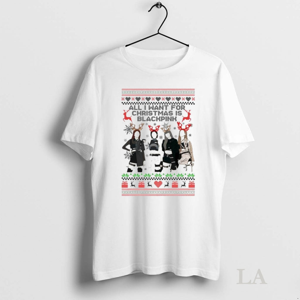 Original All I Want For Christmas Is Blackpink Ugly Christmas Ornaments Shirt Hoodie Sweatshirt | PurePodTees.com