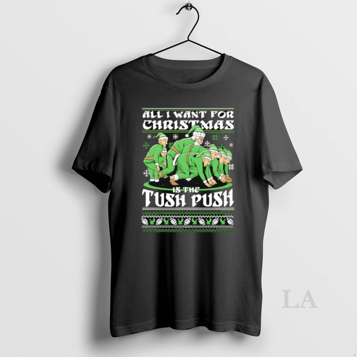 Original All I Want For Christmas Is The Tush Push Shirt Hoodie Sweatshirt | PurePodTees.com