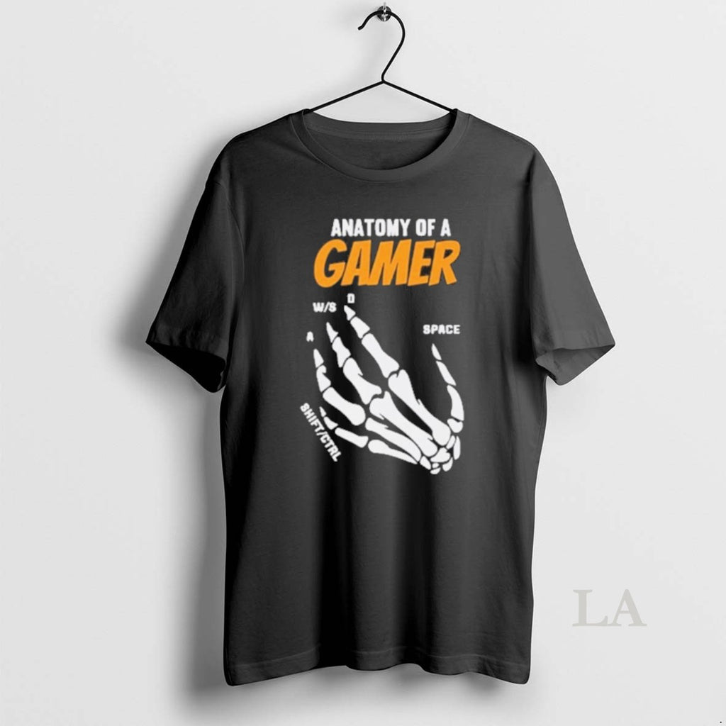 Original Anatomy Of A Gamer Skull Shirt Hoodie Sweatshirt | PurePodTees.com