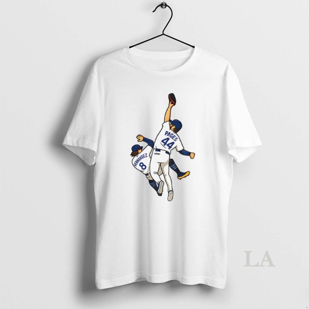 Original Andy Pages Catch Cartoon Dodgers World Series Game 7 Saving The Catch Shirt Hoodie Sweatshirt | PurePodTees.com