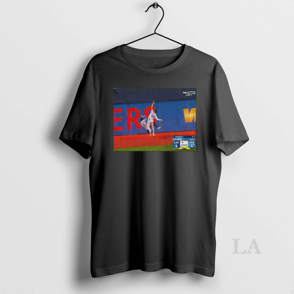 Original Andy Pages And Kike Hernandez Game 7 Saving Catch Los Angeles Dodgers Mlb Baseball Shirt Hoodie Sweatshirt
