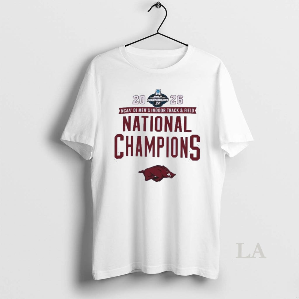 Original Arkansas Razorbacks 2026 Ncaa Mens Indoor Track Field National Champions