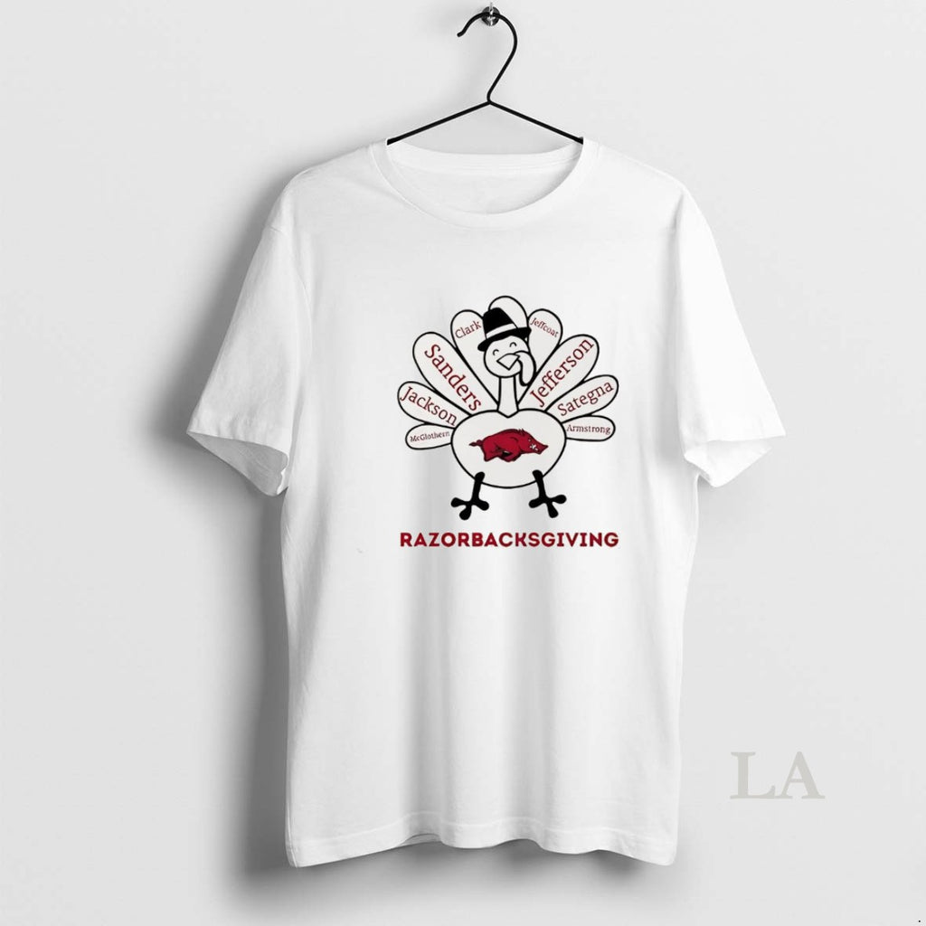 Original Arkansas Razorbacks Turkey Razorbacksgiving Thanksgiving With Heroes Shirt Hoodie Sweatshirt | PurePodTees.com
