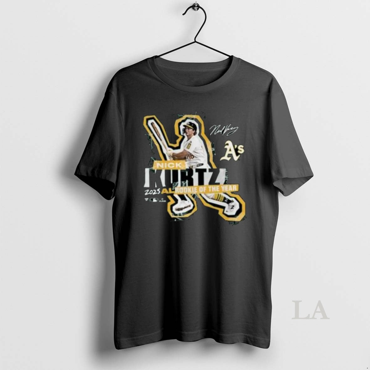 Original Athletics Nick Kurtz 2025 American League Rookie Of The Year Shirt Hoodie Sweatshirt | PurePodTees.com